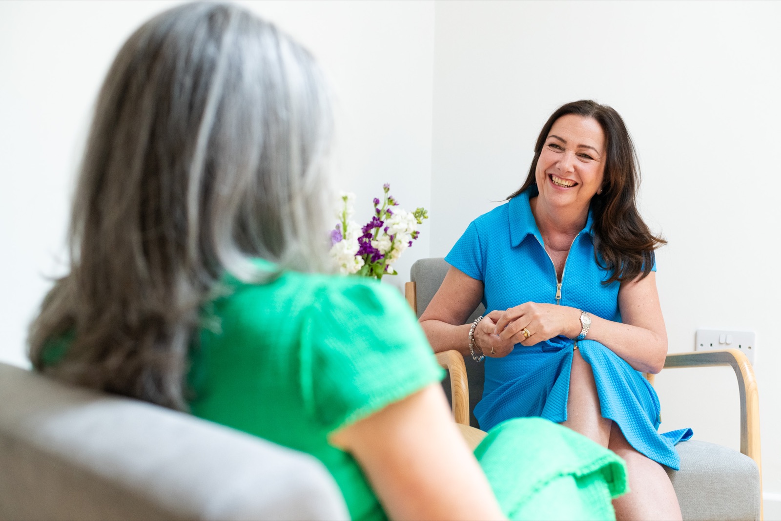 Carolyn in a one-to-one coaching session